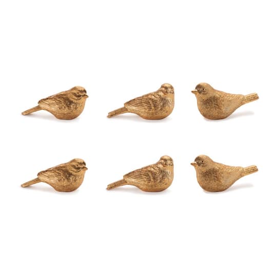Melrose 4" Metallic Bird Figurine Set
